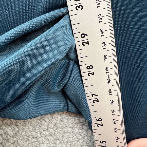 Nike Womens Athletic Workout Pants Blue Logo White Stripe Drawstring M Medium - Picture 8 of 16